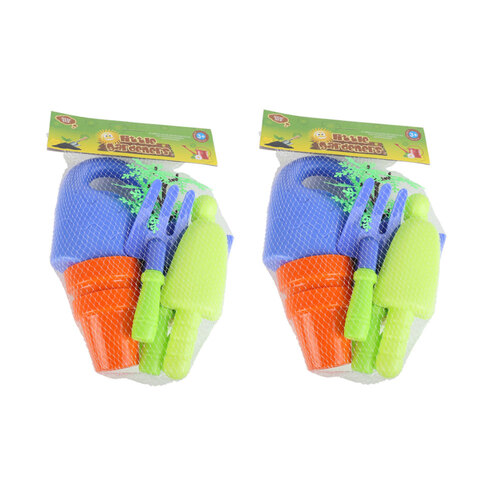 2x 12Pce Razoo Little Gardener Tool Set Kids/Childrens Play Toy 30x19cm 3y+ 3+