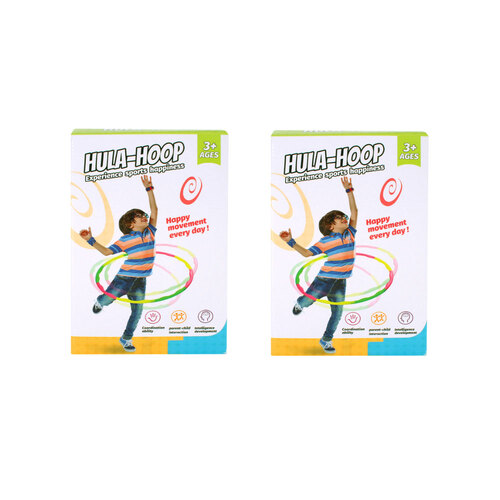 2PK Razoo Hula Hoop In Colour Box Play Toy Set 28x18cm 3y+ 3+