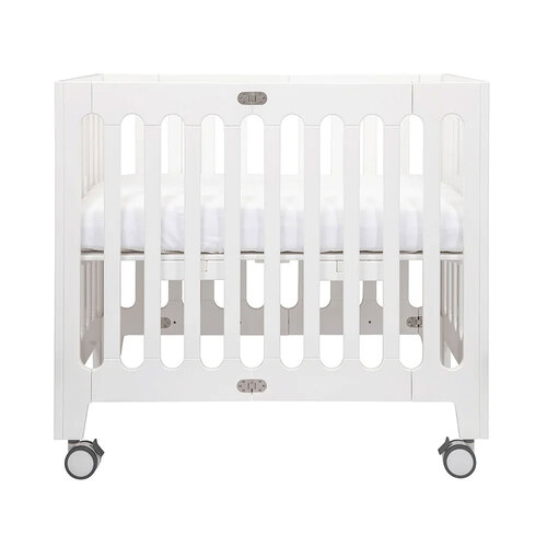 Bloom Alma Baby/Toddler Grow Beech Wood Crib - Coconut White