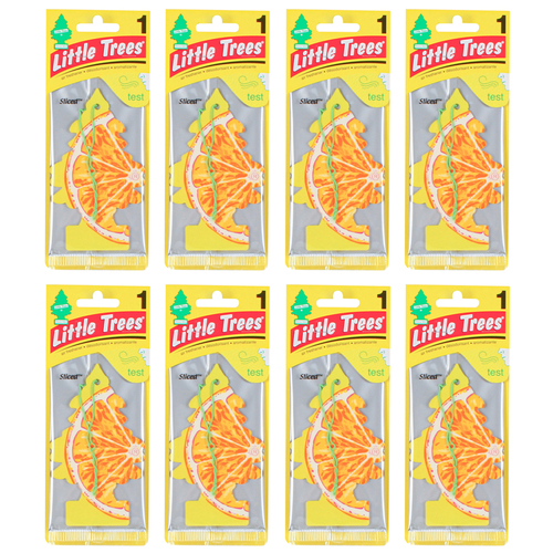 8PK Little Tree 1 Pack Sliced Car Air Freshener Long-Lasting Scent 12x4cm