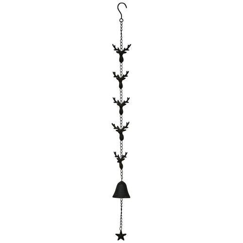 LVD Metal Hanging Bell Deer Home/Garden Decor 98cm