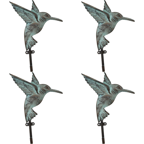 4PK LVD Hook Hummingbird Decorative Home Decor Organisation