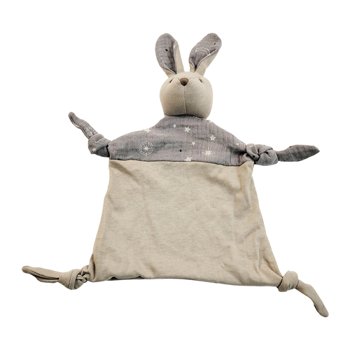 Urban Bubsy Bunny Baby 23cm Cotton Comforter - Grey