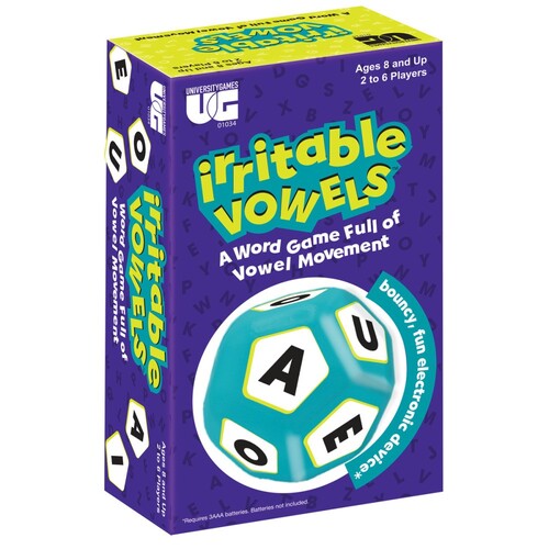 U.Games Irritable Vowels Word Game Interactive Fun Toy 8+