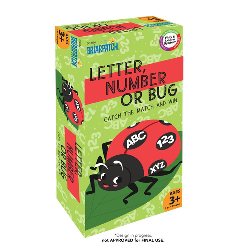 Briarpatch Letter, Number or Bug Kids Learning Toy 3+