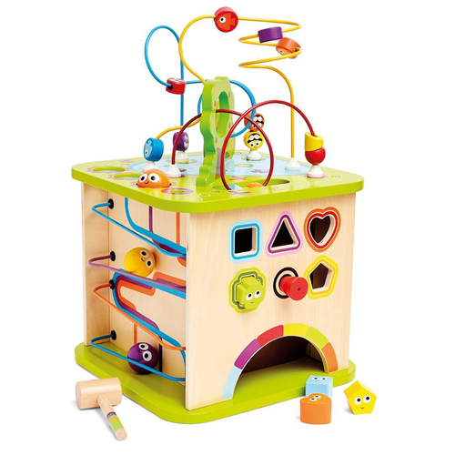 Hape Country Critters Play Cube Interactive Educational Toy for Toddlers 12M+