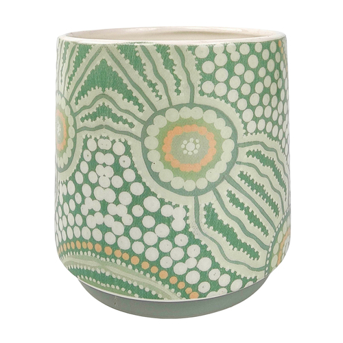 Urban 13cm ES Journey Ceramic Planter Garden Pot Small - Green