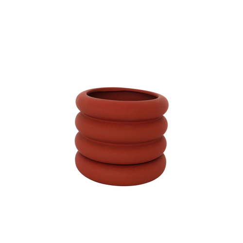 Urban Naomi Ring 16cm Ceramic Planter w/ Saucer Medium - Berry