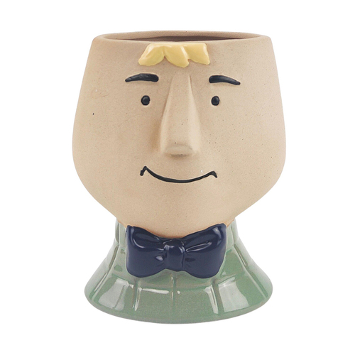 Urban 12cm Boy Ceramic Planter Garden Plant Pot - Sage