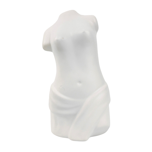 Urban Emerson 22cm Grecian Lady Ceramic Flower Vase - White