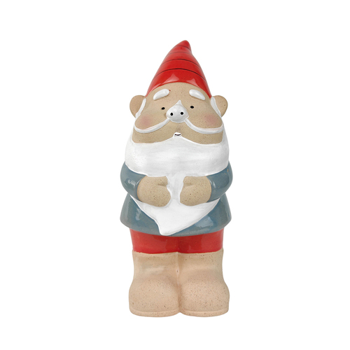 Urban 24cm Ceramic Gnome Statue Garden Figurine - Red/Blue