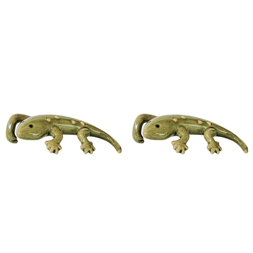 2PK Urban Products Gecko Pot Home Decor Hanger Green 11cm