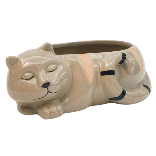 Urban Cat Planter Bisque 7cm Home Decorative Garden Decor