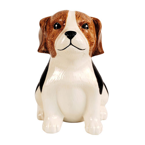 Urban 19.5cm Ceramic Cute Beagle Planter Home/Garden Decor - White/Brown