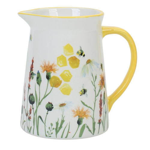 Urban Bee Meadow Jug Yellow 15cm Serveware Home Kitchen Decor