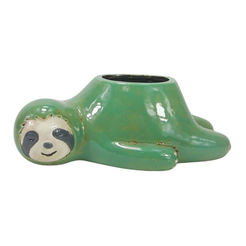 Urban Products Sloth Home Decor Planter Turquoise 23cm