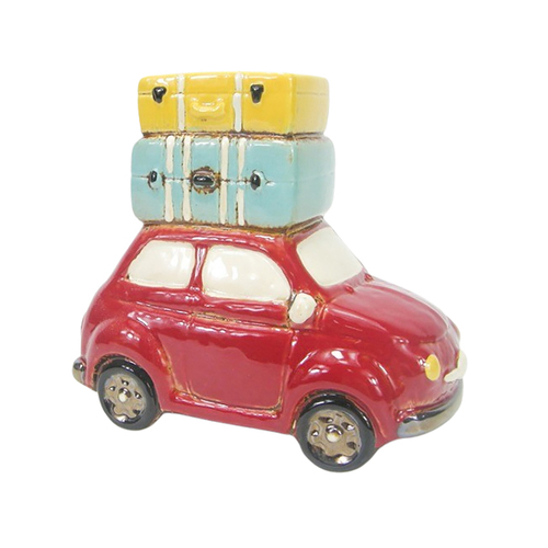 Urban Products 19cm Ceramic Travelling Beetle w/ Suitcases Planter