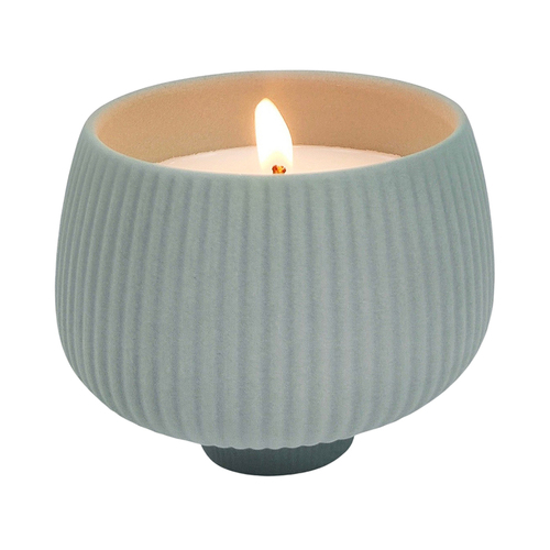 Urban Marlow Ripple Ceramic 225ml Vanilla Scented Candle - Teal