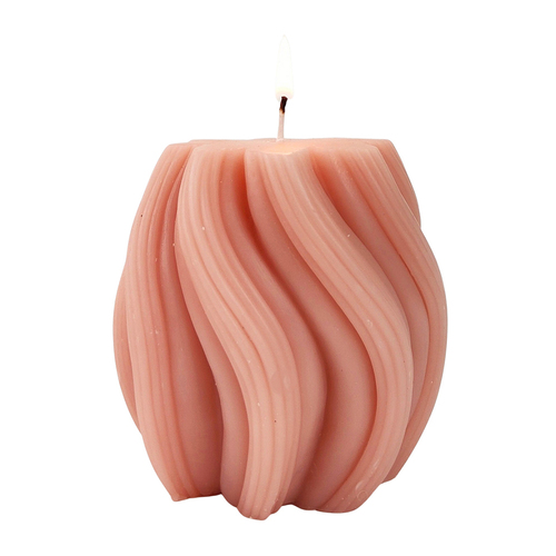 Urban Swirl 10cm Vanilla Scented Candle Home Fragrance - Rose