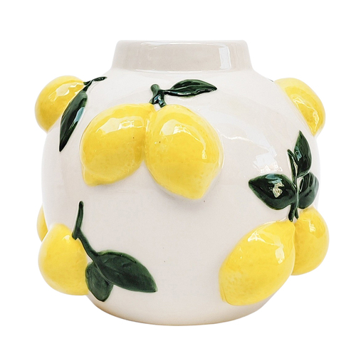 Urban Products Tuscan Lemon Home Decor Vase White 16cm