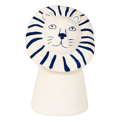 Urban Products Santorini Lion Head Vase White 17cm