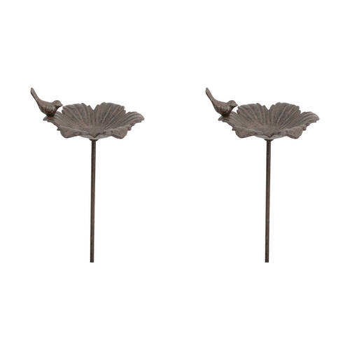 2PK LVD Spike Bird Feeder Outdoor Garden/Patios Decor 78cm - Petal