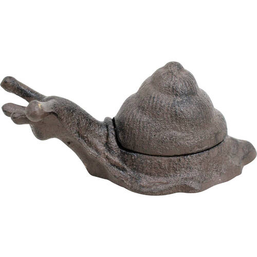 LVD Cast Iron Keyhide Snail Home/Garden Decor 15x6cm