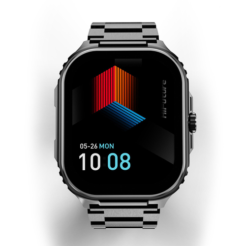 HiFuture ULTRA3 PRO Stainless Steel Smart Watch - Black