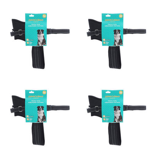 4PK Paws & Claws Strong Secure Lock Pet Harness Medium 65-80cm