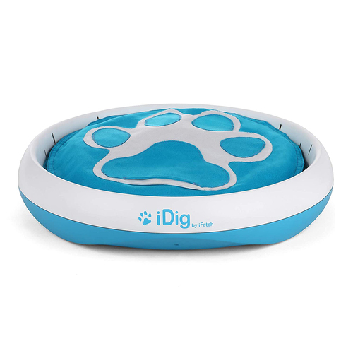 iFetch iDig Stay Treat Hiding Dog/Pet Toy White/Blue