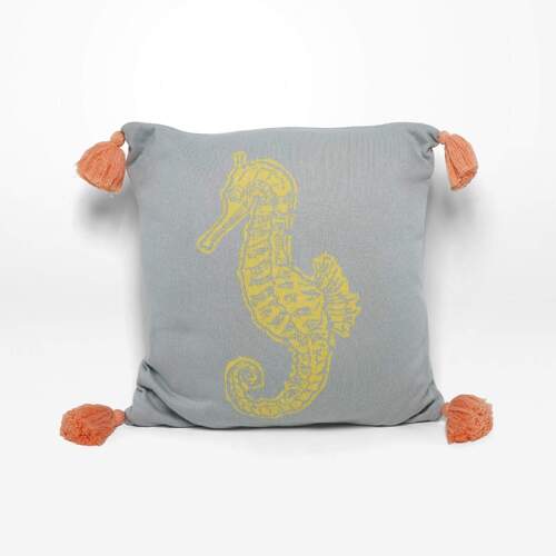 Rayell Kids Cushion Seahorse Sky Blue 45x45cm Home Decor