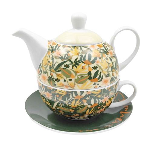 Urban 19cm Cassia Ceramic Pot/Cup Best Mum Ever Tea For One Floral