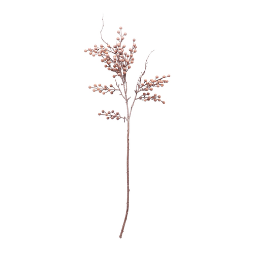 Urban Dried Look Artificial Flower 74cm Berry Stem - Pink