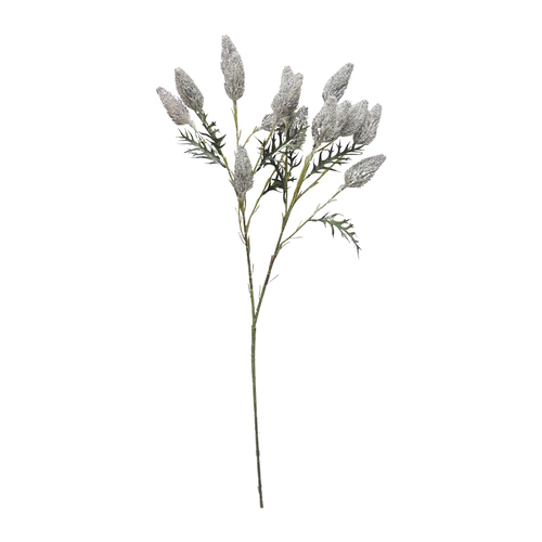 Urban Dried Look Artificial Flower 71cm Foxtail Grass Stem - Grey