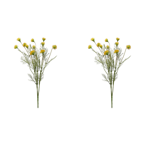 2x Urban 56cm Artificial Dandelion Stem - Yellow/Green