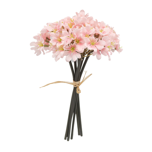 Urban 28cm Azalea Flower Bunch Artificial Plant - Pink