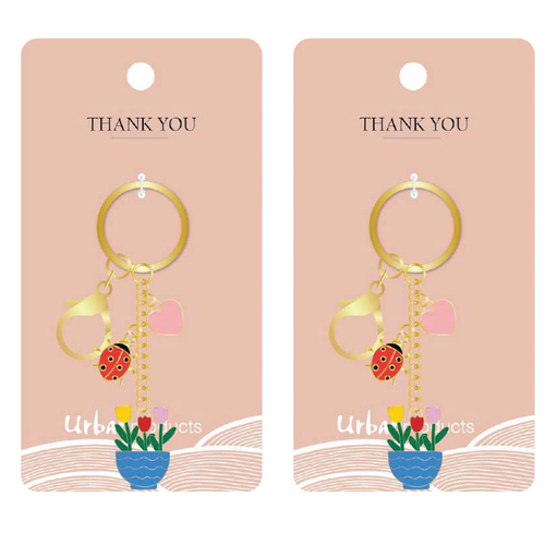 2PK Urban Products Thank You Keyring/Keychain Accessory Colourful 12cm