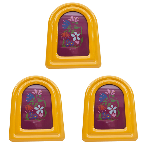 3PK Urban Lotti Arch Frame Yellow 4x6 Inch Decorative Decor Display