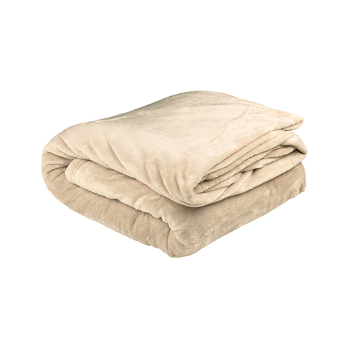 Bambury Single Bed Ultraplush Blanket Linen Soft Touch Knitted Home