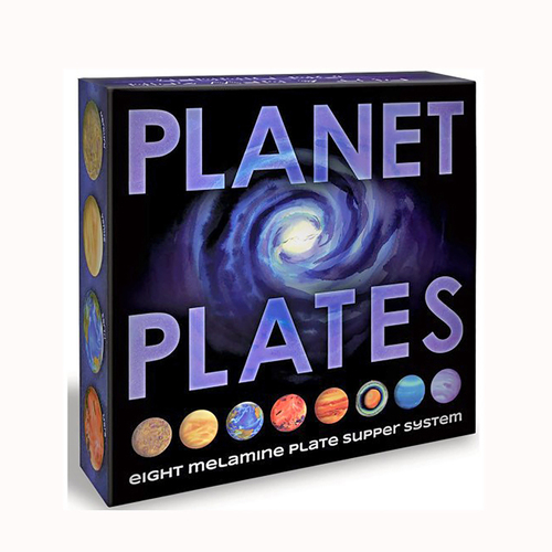 8pc Unemployed Philosophers Guild Planet 20cm Melamine Round Plates