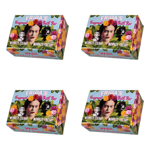 4PK Unemployed Philosophers Guild 56g Body Bar Soap Frida