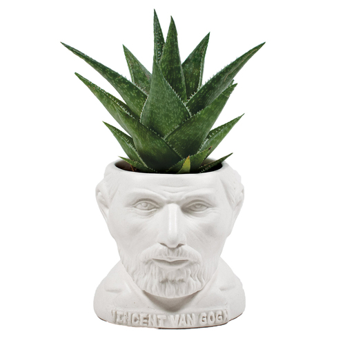 Unemployed Philosophers Guild Vincent Van Gogh Planter 9cm - White