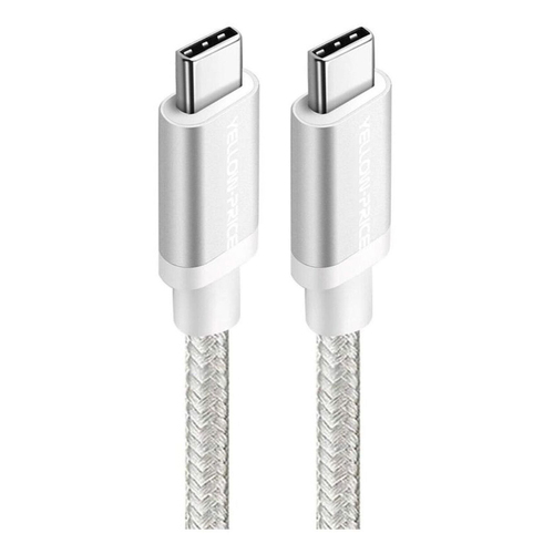 Urban 2m 100W PD Type C-C Braided Cable For Samsung Galaxy S23 - White