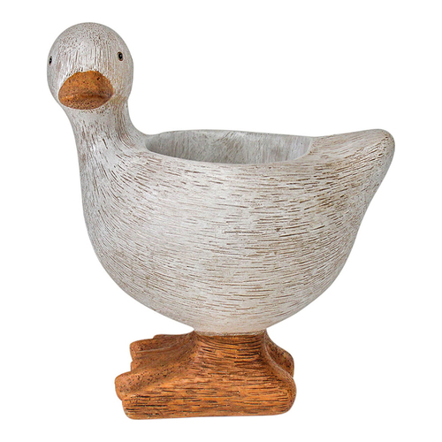 LVD Resin 22.5cm Duck Planter Home Decor Tabletop Ornament