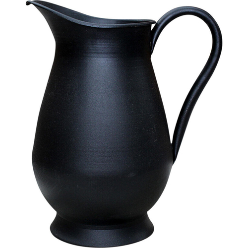 LVD Metal Jug Pitcher Water Container 25.5cm Large - Matte Black