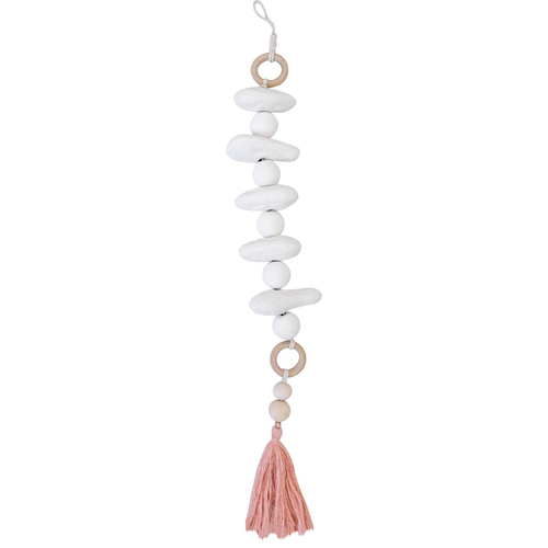 LVD Iron/Wood Bead Tassel Organic Home Decor 75cm