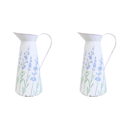 2PK LVD Water/Juice Jug Pitcher Large - Lavender White