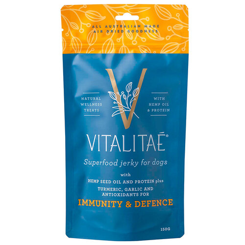 Vitalitae Dog Jerky - Immunity & Defence w/ Hemp Oil & Protein 150g