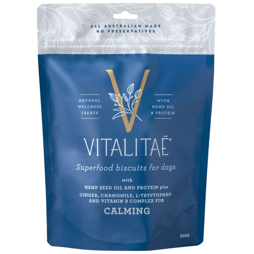 Vitalitae Dog Biscuits - Calming w/ Hemp Oil & Protein 350g