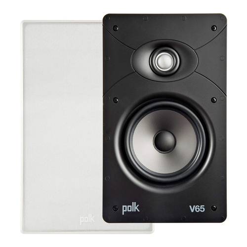 Polk Home Audio AW4065-A V65 Vanishing In-Wall Speaker w/ 6.5" Driver Black